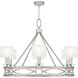 Cienfuegos 6 Light 39.5 inch Silver Chandelier Ceiling Light