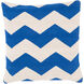 Bold Geo 18 inch Ivory, Bright Blue Pillow Kit