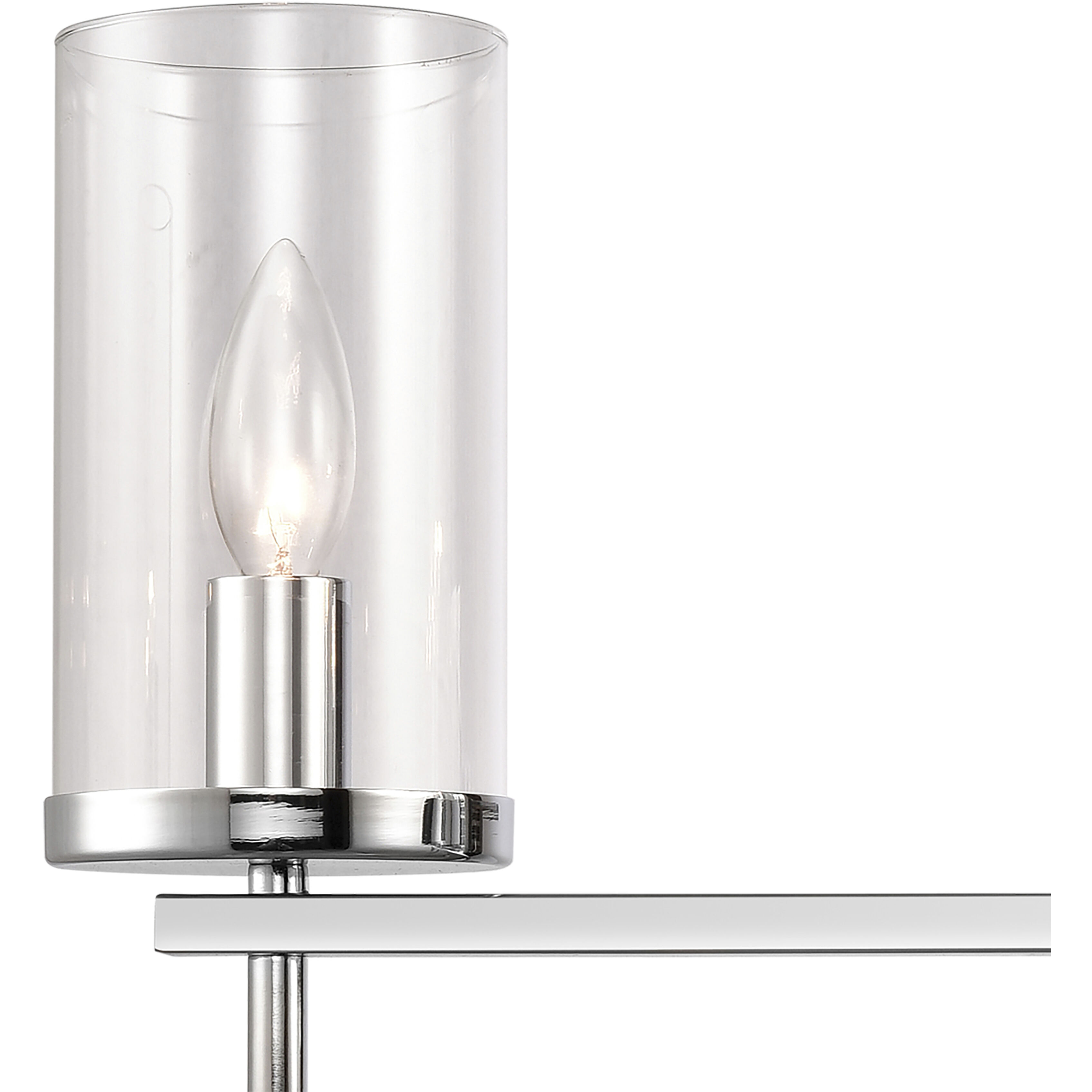 Oakland 4 Light 32.5 inch Chrome Vanity Light Wall Light