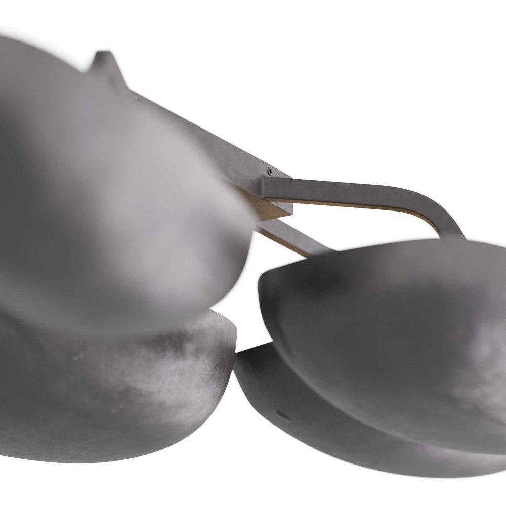 Theo 54.5 inch Blackened Iron Flush Mount Ceiling Light