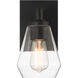 Clarity 1 Light 5.25 inch Coal Bath Vanity Wall Light