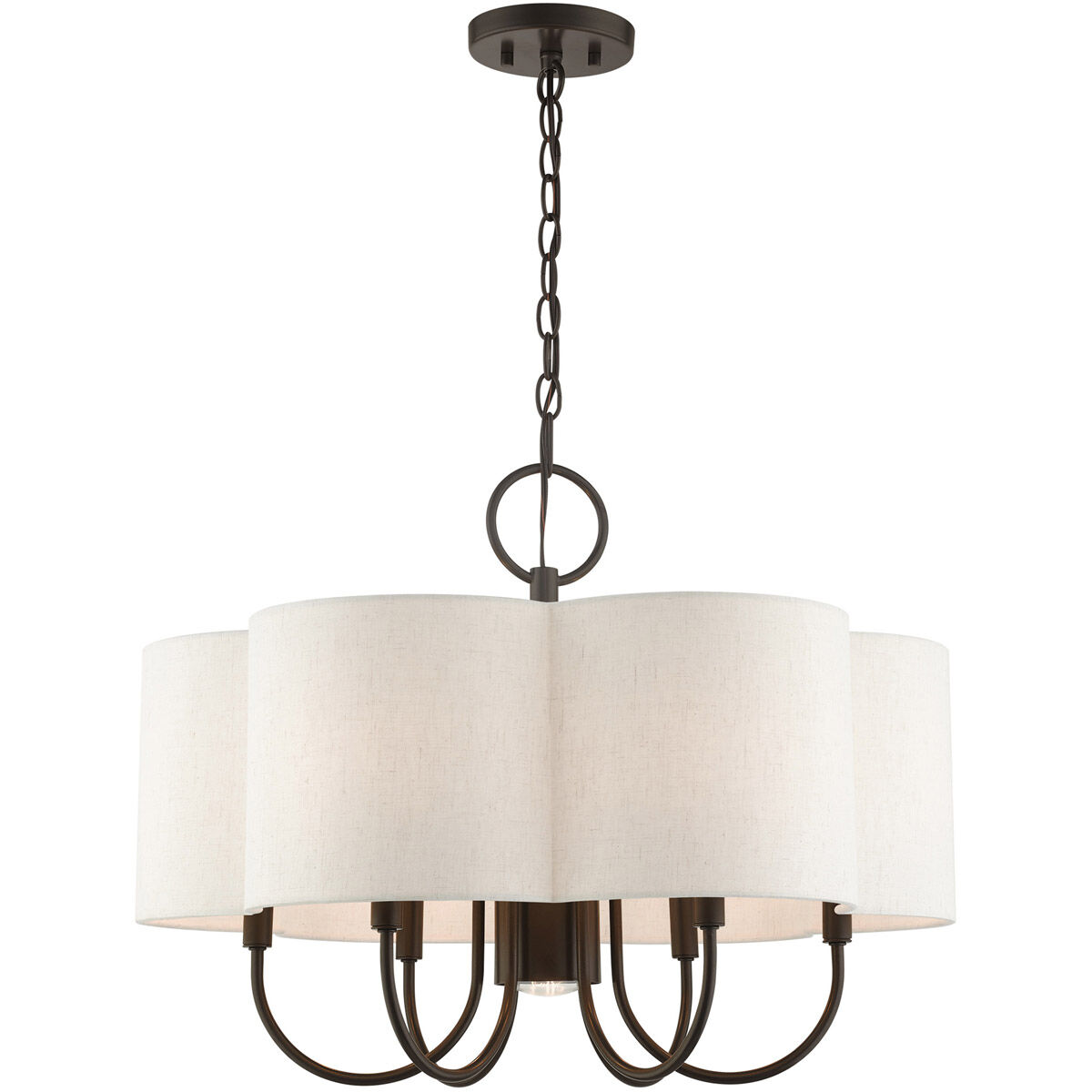 Solstice 7 Light 24 inch English Bronze Chandelier Ceiling Light