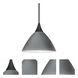 Domi 1 Light Black Cord Pendant Ceiling Light