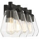 Clarity 4 Light 32 inch Coal Bath Vanity Wall Light