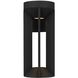 Aura LED 12.13 inch Sand Black Outdoor Wall Sconce