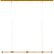 Anne-Marie Barton Marcell LED 56 inch Antique-Burnished Brass Linear Chandelier Ceiling Light