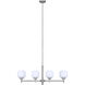 Mallory 4 Light 36.38 inch Brushed Nickel Chandelier Ceiling Light
