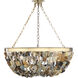 Flotsam 8 Light Brass Pendant Ceiling Light