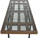 Paxton 67 X 26 inch Dark Walnut with Black Coffee Table