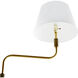 Simpson 70 inch 100 watt Antique Brass Floor Lamp Portable Light