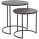 Carter 20.25 X 19 inch Graphite Nesting Table Set, Set of 2