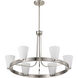 Royale 30 inch Brushed Nickel Chandelier Ceiling Light
