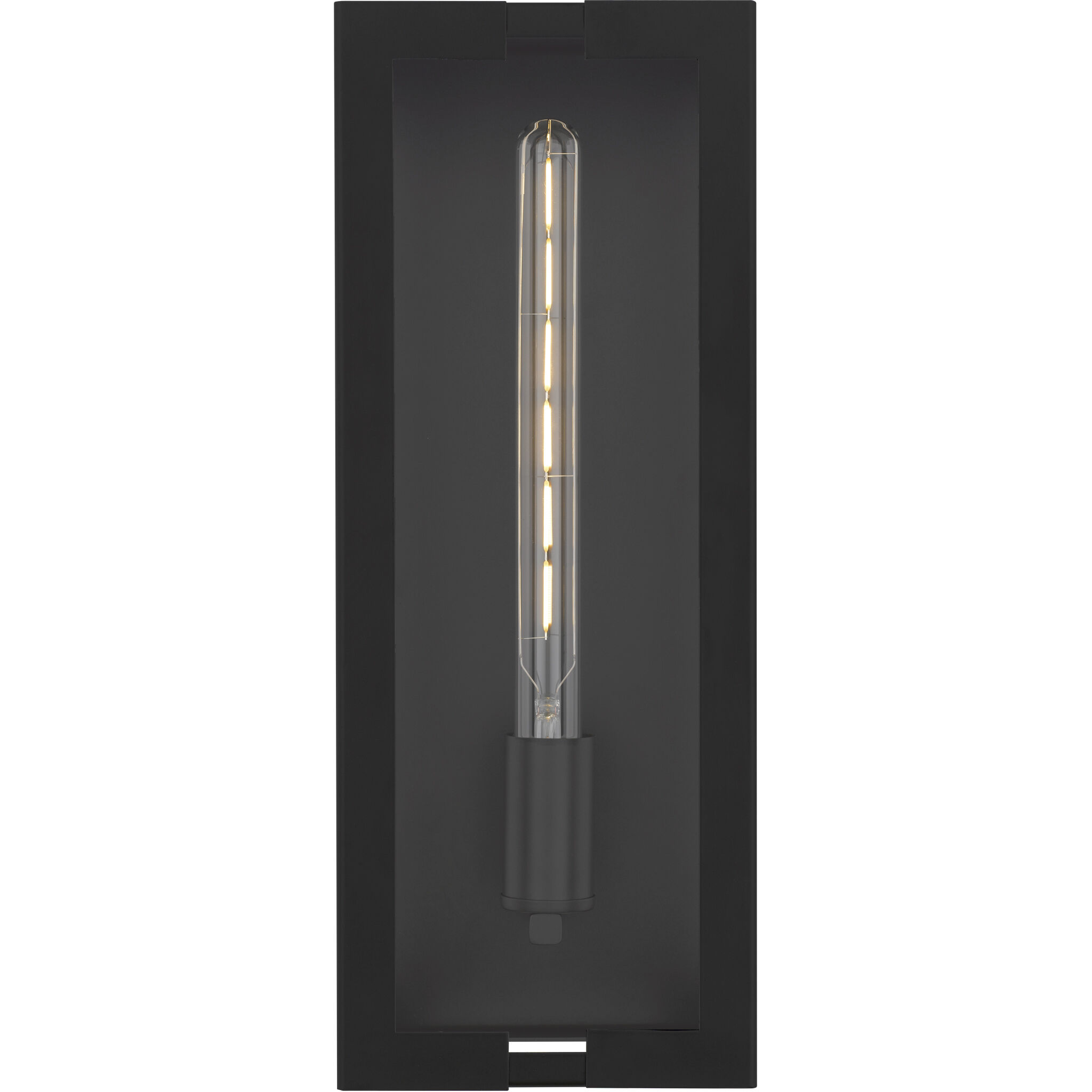 Young 1 Light 18 inch Matte Black Outdoor Wall Lantern