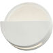 Ambiance LED 8 inch Matte White ADA Wall Sconce Wall Light, Open Top Fixture, Dome