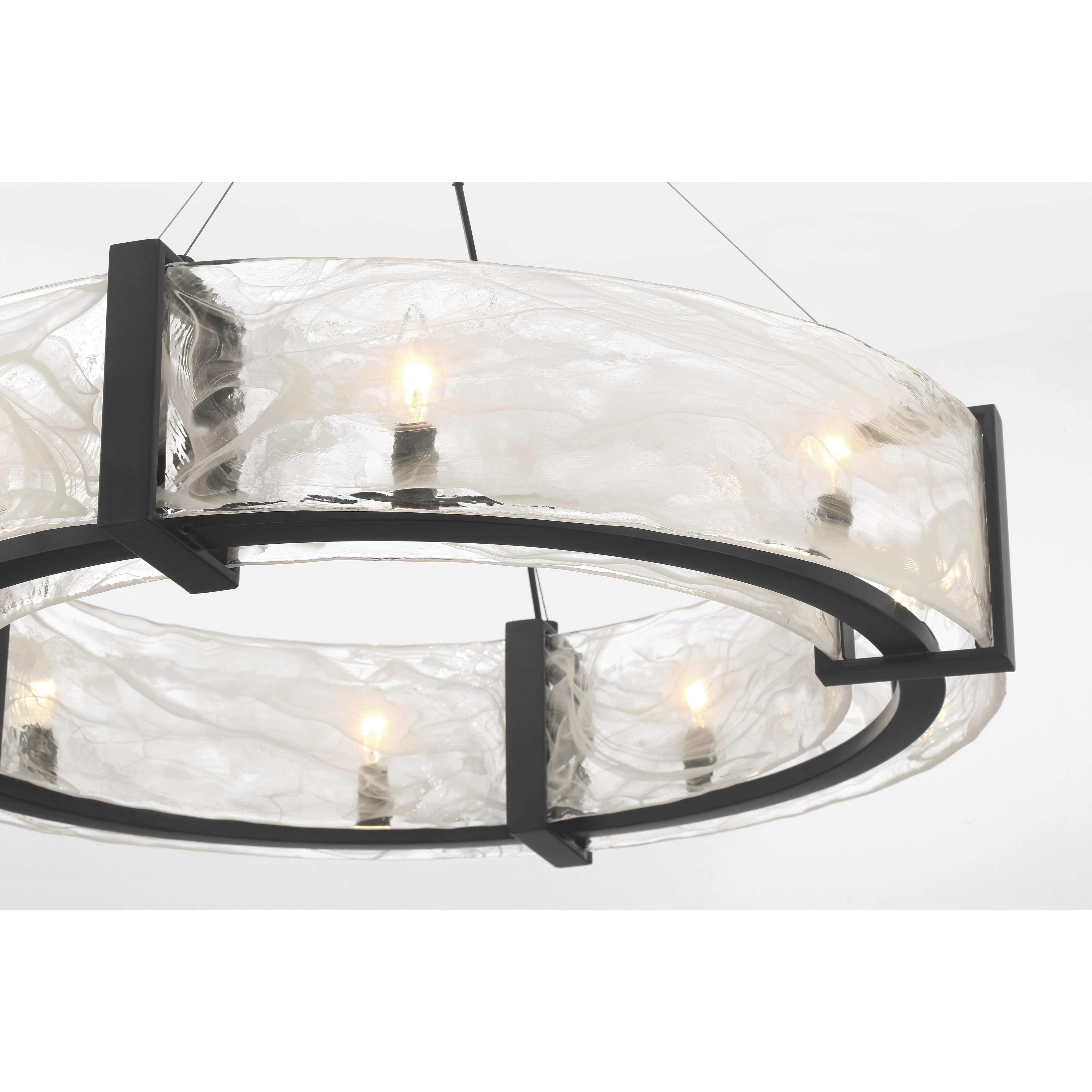 Cloud Break 8 Light 32.5 inch Coal Pendant Ceiling Light