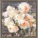Bradene Roses Pink and Green and Multi and White Canvas