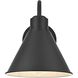 Colton 1 Light 10 inch Black Outdoor Wall Sconce