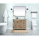 Grant 42 X 19 X 34 inch Natural Oak Vanity Sink Set