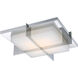 Razor LED 15.8 inch Stainless Steel Flush Mount Ceiling Light