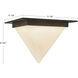 Mineral 1 Light 11.13 inch Urban Bronze and Matte Opal Glass Flush Mount Ceiling Light in Opal Glass Shade