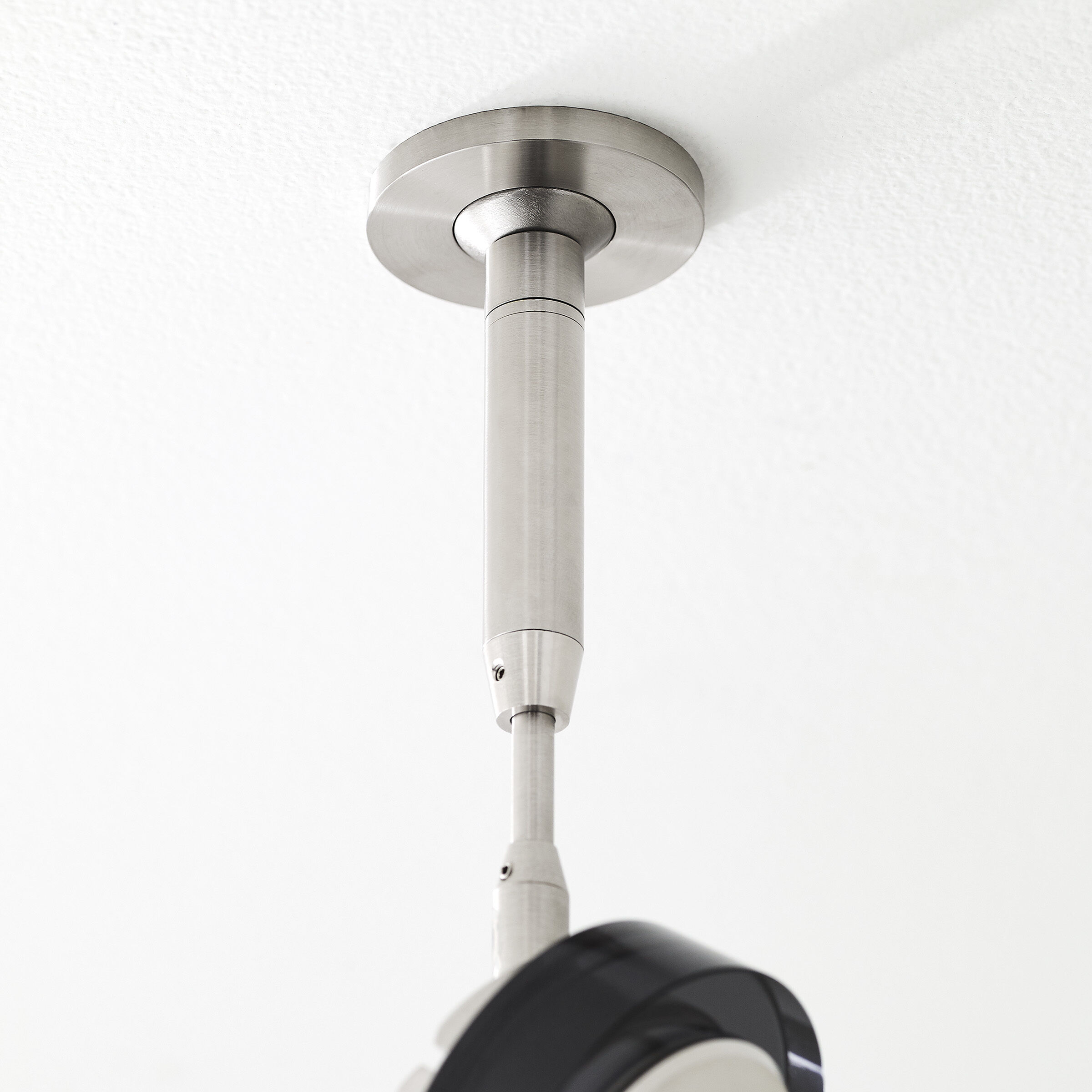 Sean Lavin Brim 1 Light 12 Satin Nickel Low-Voltage Track Head Ceiling Light in FreeJack, Transparent Smoke Glass, LED 90 CRI 3000K, 20 Degree, 5 inch