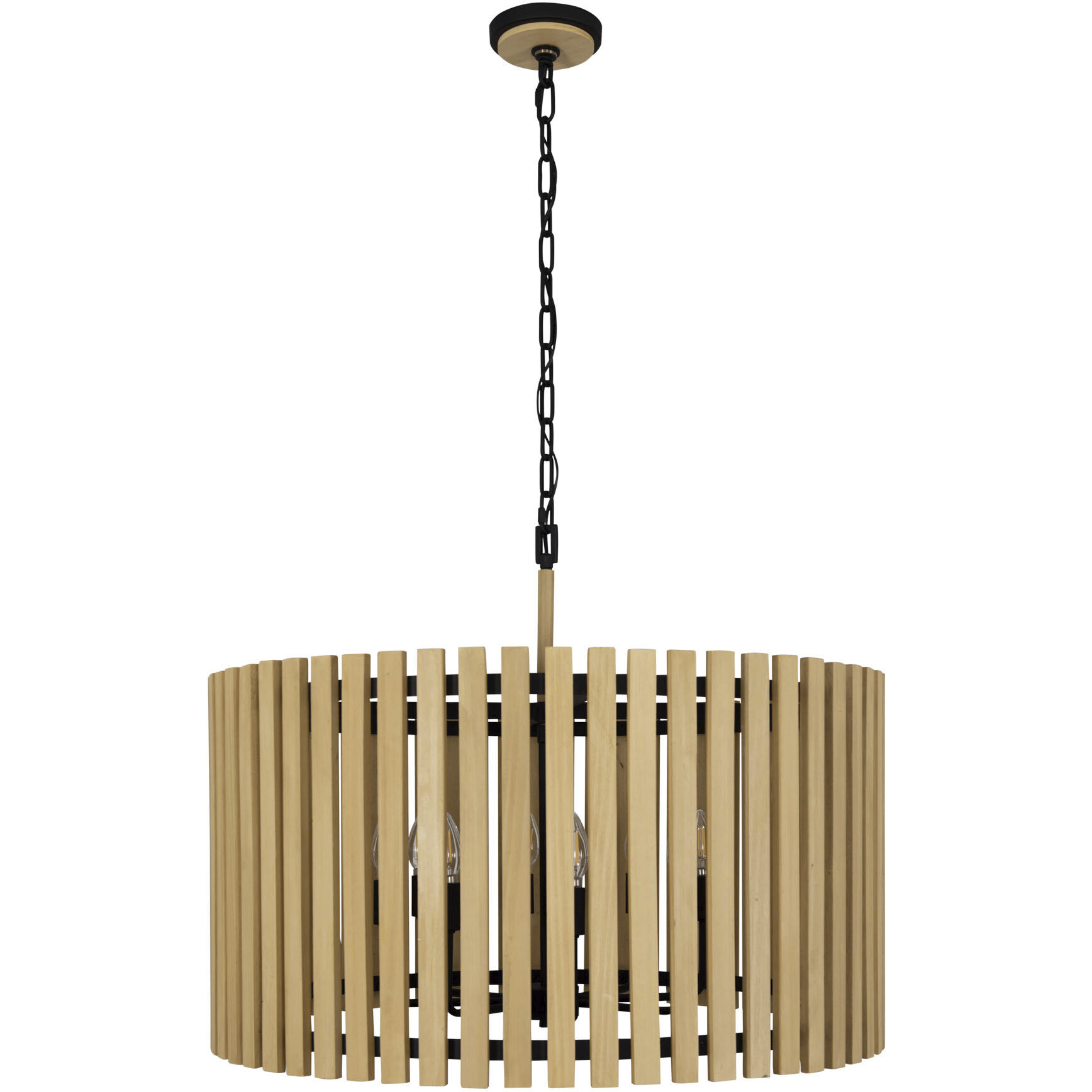 Suratto 8 Light 30 inch Matte Black and Honey Blonde Pendant Ceiling Light in Matte Black/Honey Blonde