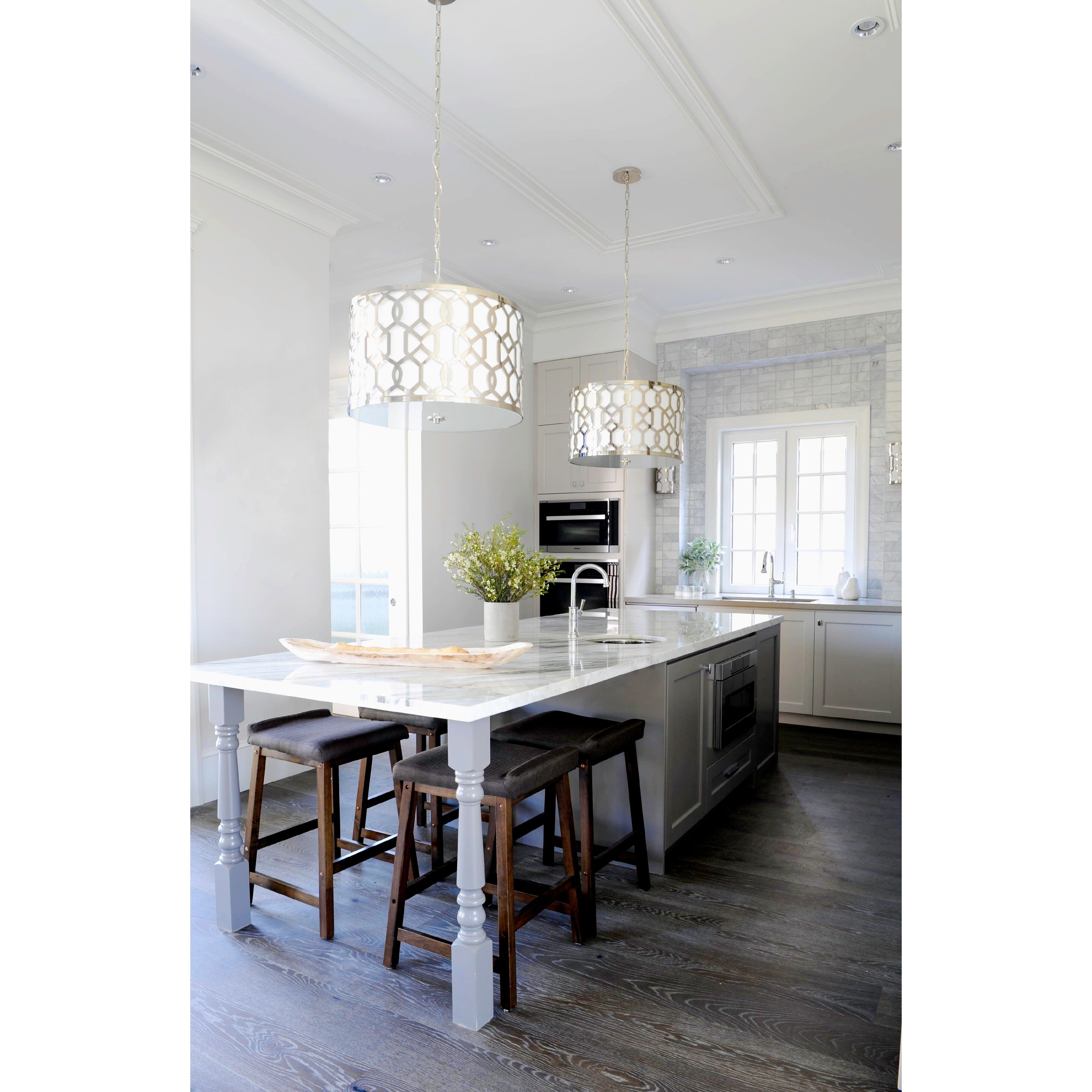 Jennings 5 Light 24.25 inch Polished Nickel Pendant Ceiling Light