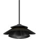 Hiro 1 Light 12.75 inch Matte Black Pendant Ceiling Light, Large