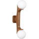 Briar 2 Light 5.13 inch Teak Wall Sconce Wall Light