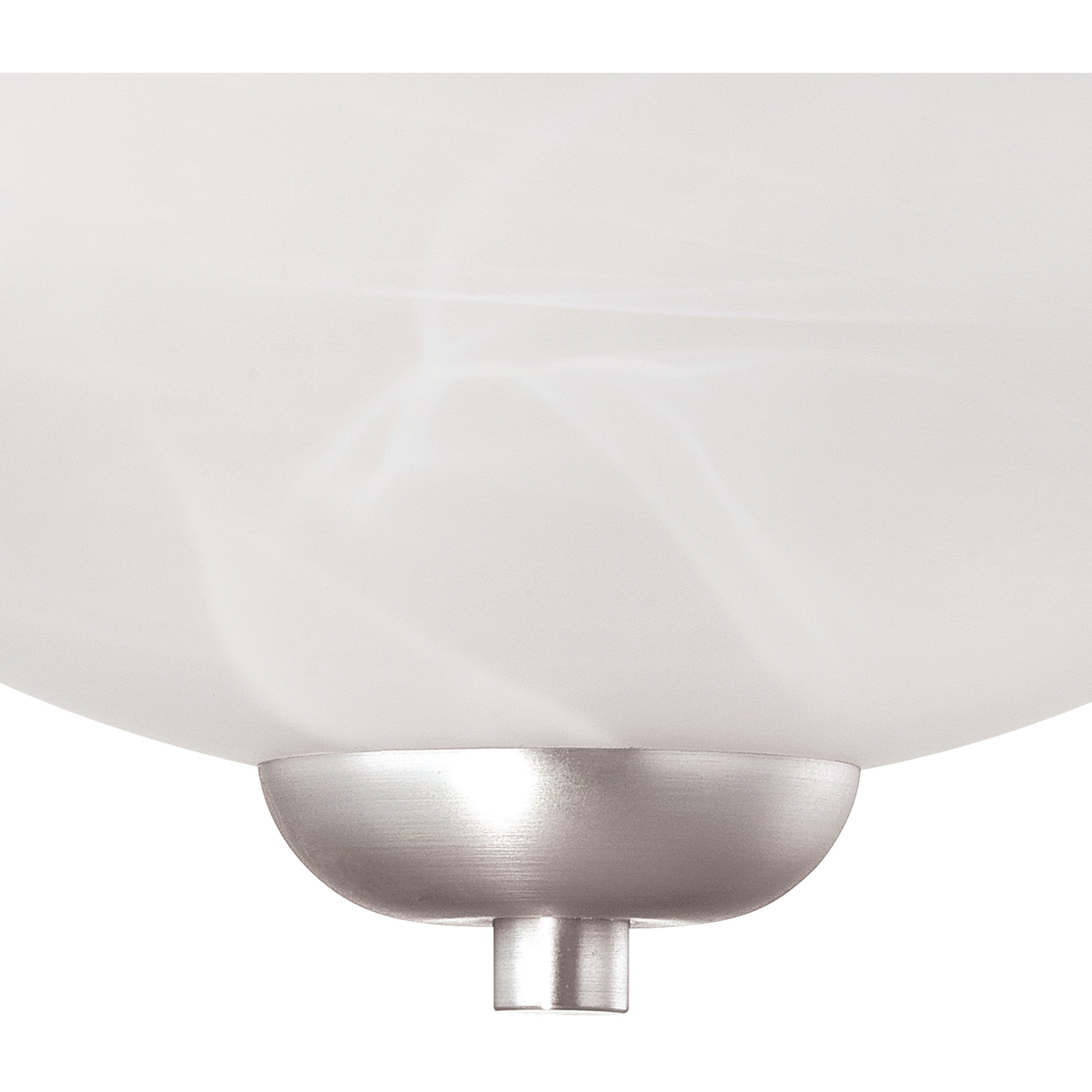 Tia 2 Light 11.75 inch Matte Nickel Semi Flush Mount Ceiling Light