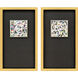 Kano Black and Blue and Green and Multi Framed Art