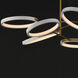 Hoopla LED 47.25 inch White and Gold Single Pendant Ceiling Light in White/Gold
