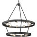 Castile 15 Light 32 inch Matte Black Chandelier Ceiling Light