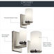 Crosby 1 Light 5 inch Brushed Nickel Wall Bracket Wall Light
