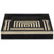 Taurus Black and White Trays, Set of 2
