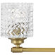 Elle 4 Light 32 inch Heritage Brass Vanity Light Wall Light