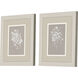 Delicate Botanicals Gray and Neutral Framed Art, Propac