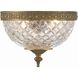 Radley 2 Light 8 inch Olde Brass Flush Ceiling Light