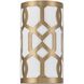 Jennings Bath Sconce Wall Light in Aged Brass