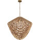 Virella 3 Light 26 inch Legacy Brass Pendant Ceiling Light