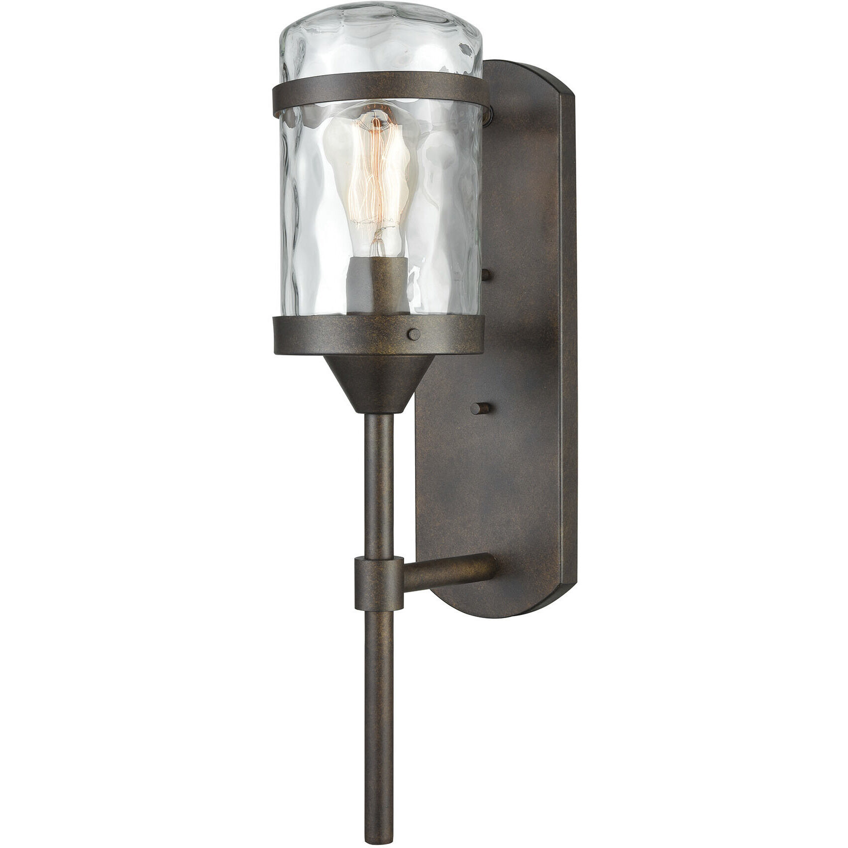 Torch 1 Light 21 inch Hazelnut Bronze with Clear Outdoor Wall Sconce