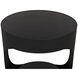 Eclipse 26 X 22 inch Matte Black Side Table, Round