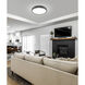 Madison LED 20.5 inch Matte Black Flush Mount Ceiling Light
