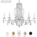 Siena 10 Light 24.5 inch Black Chandelier Ceiling Light in Radiance
