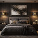 Estela 3 Light 16 inch Matte Black and French Gold Pendant Ceiling Light, Semi-Flush Convertible, Smithsonian Collaboration