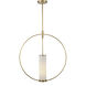 Amor 1 Light 27.75 inch Natural Brass Pendant Ceiling Light