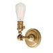 Soho 1 Light 5 inch Satin Brass Wall Sconce Wall Light, Swivel