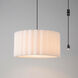 Scallop 1 Light 18 inch Weathered Brass and Brass Pendant Swag Kit Ceiling Light