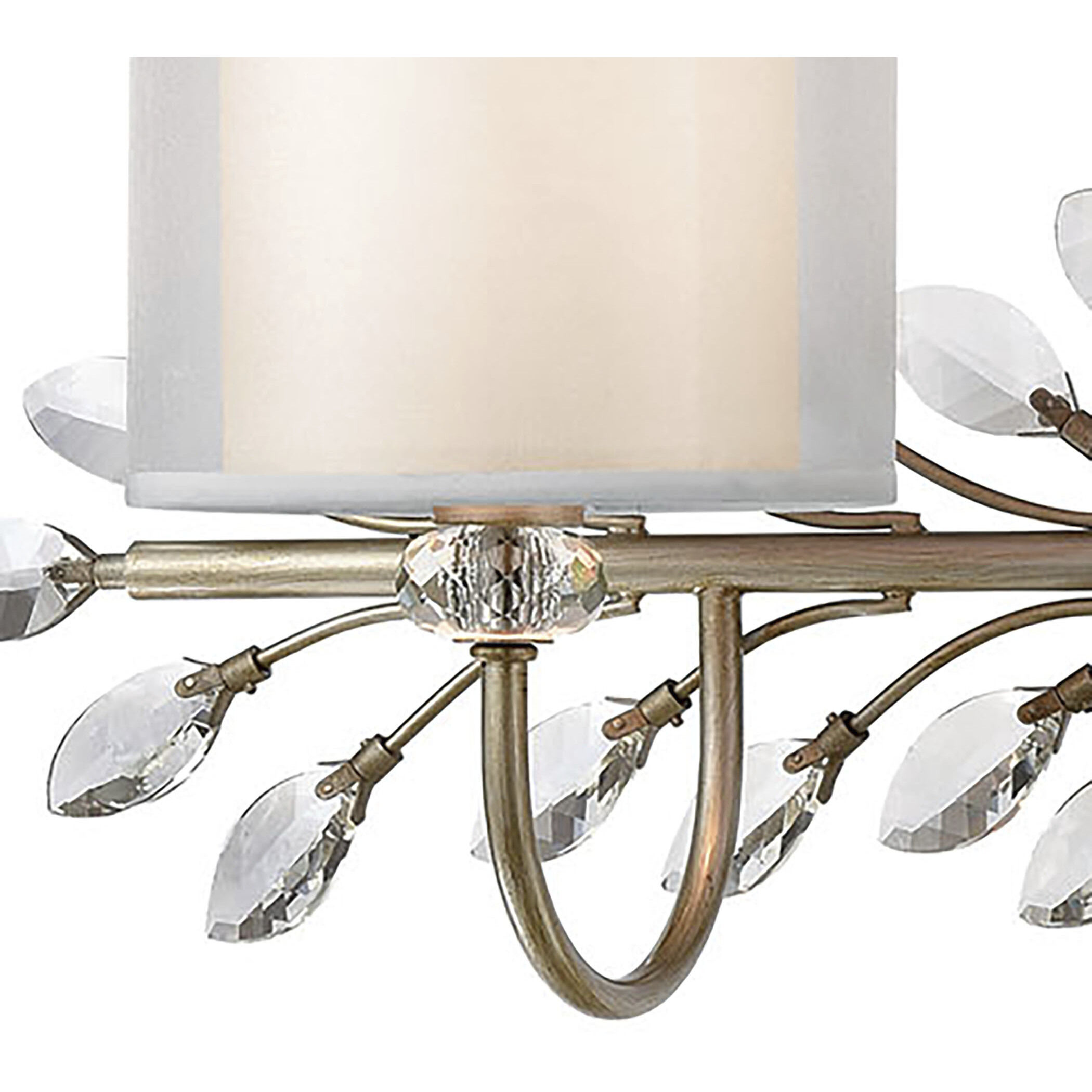Asbury 3 Light 34 inch Aged Silver Vanity Light Wall Light