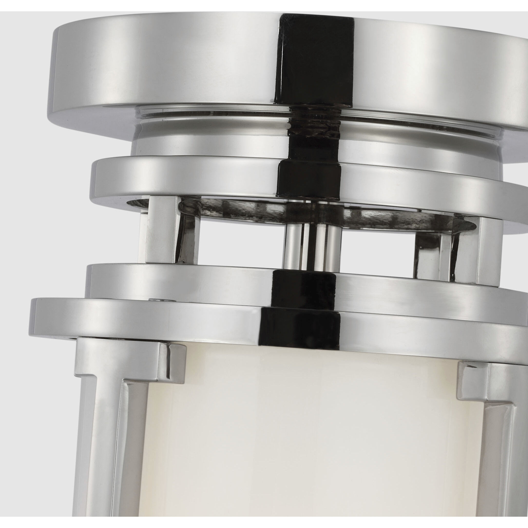 Chapman & Myers Gracie LED 4.75 inch Polished Nickel Tall Flush Mount Ceiling Light